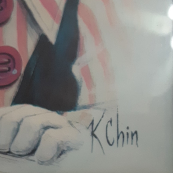 K CHIN HOBO Clown Litho Art 2 - Picture 3 of 4